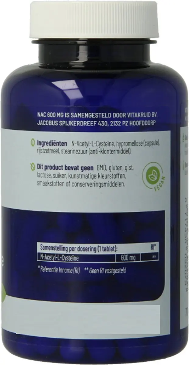 Vitakruid NAC 600mg 90 Capsules