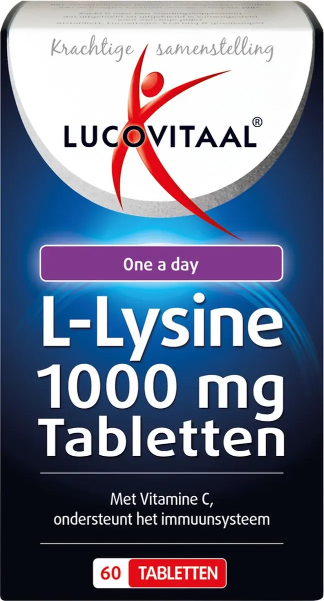 Lucovitaal L-Lysine 1000mg One a Day - 60 tabletten