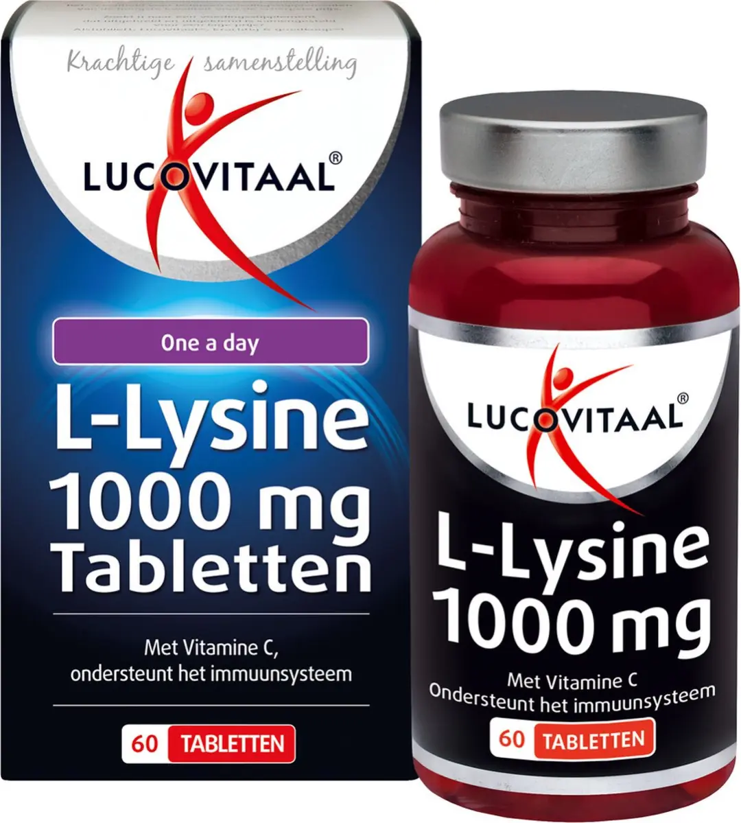 Lucovitaal L-Lysine 1000mg One a Day - 60 tabletten