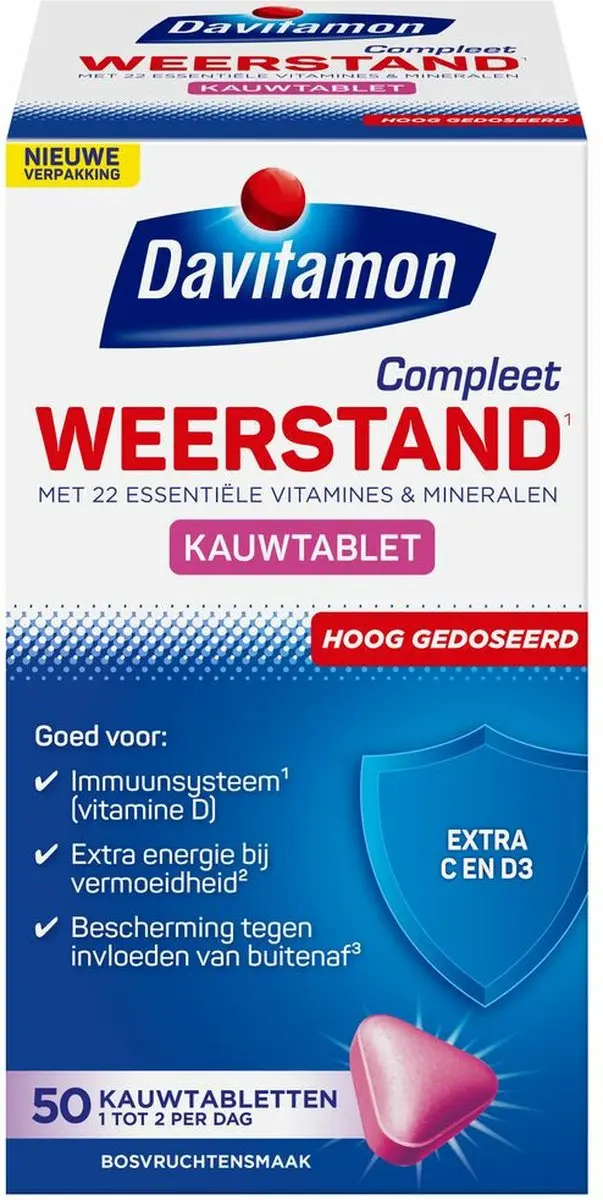 Davitamon Compleet Weerstand Bosvruchten Kauwtabletten - 100g