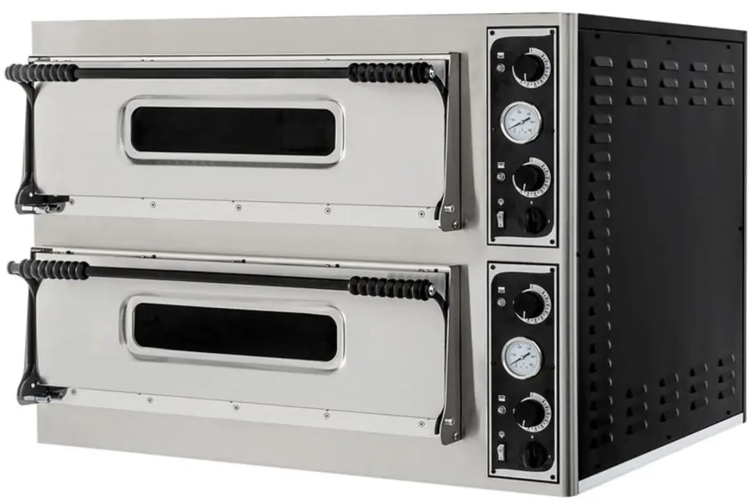 HENDI Pizzaoven dubbele kamer - 100x84,4x74,5cm - Zilver