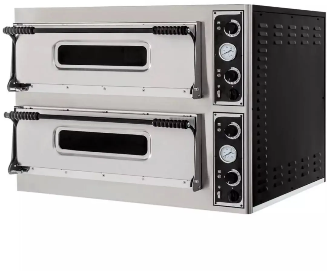 HENDI Pizzaoven dubbele kamer - 100x84,4x74,5cm - Zilver