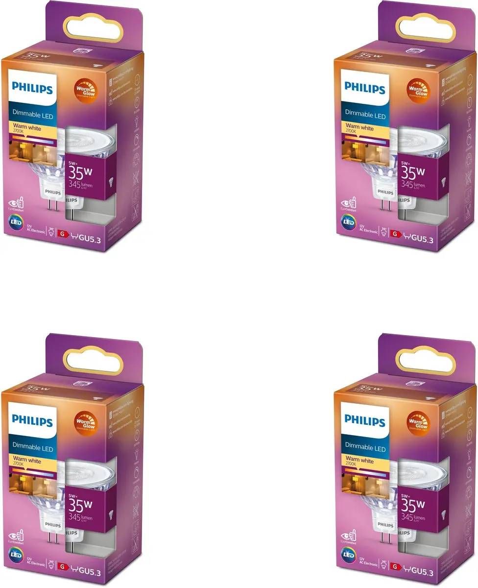 Philips LED GU5.3 MR16 5W Warmwit