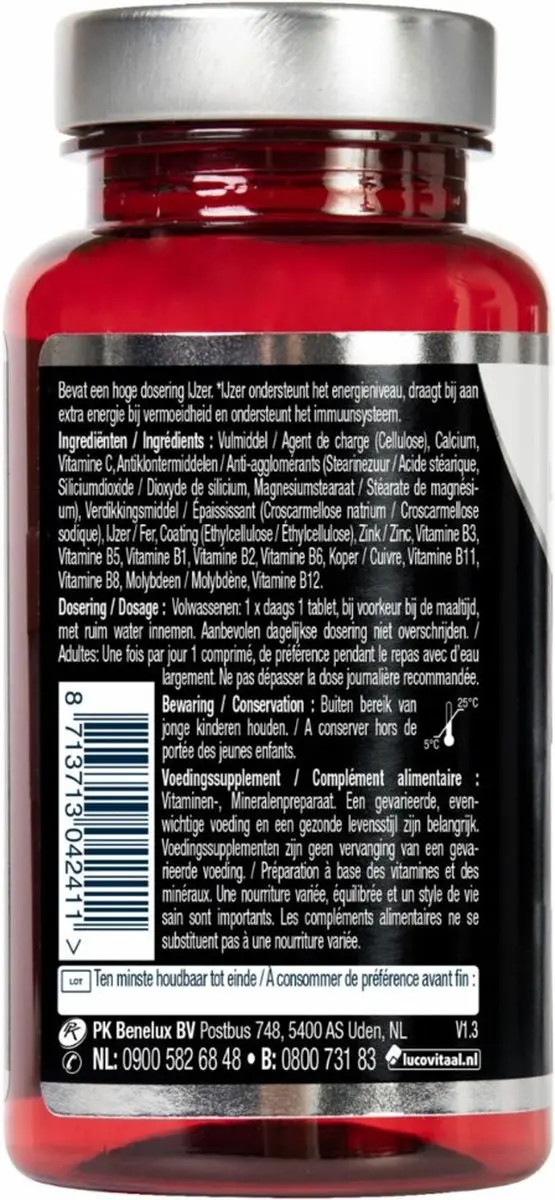Lucovitaal Sterk IJzer Complex - 60 Tabletten