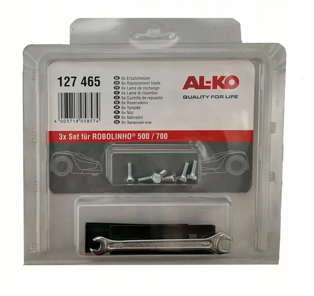 AL-KO Robolinho 127465 Reserve Messen - 6 Stuks - Metaal/Zwart