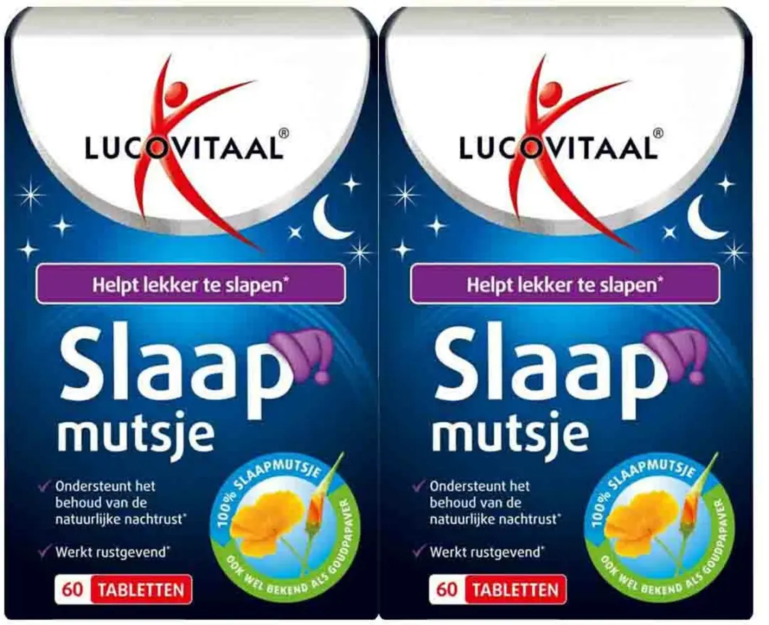 Lucovitaal Slaapmutsjes 120 Stuks (2x60) - Voordeelverpakking