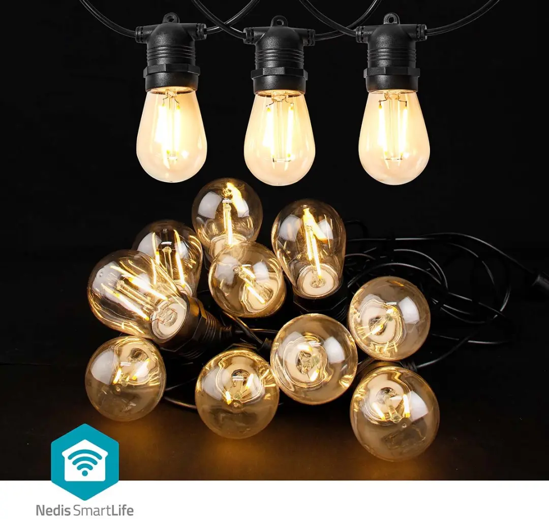 Nedis SmartLife Decoratieve Verlichting Warm Wit 10 LED 9m