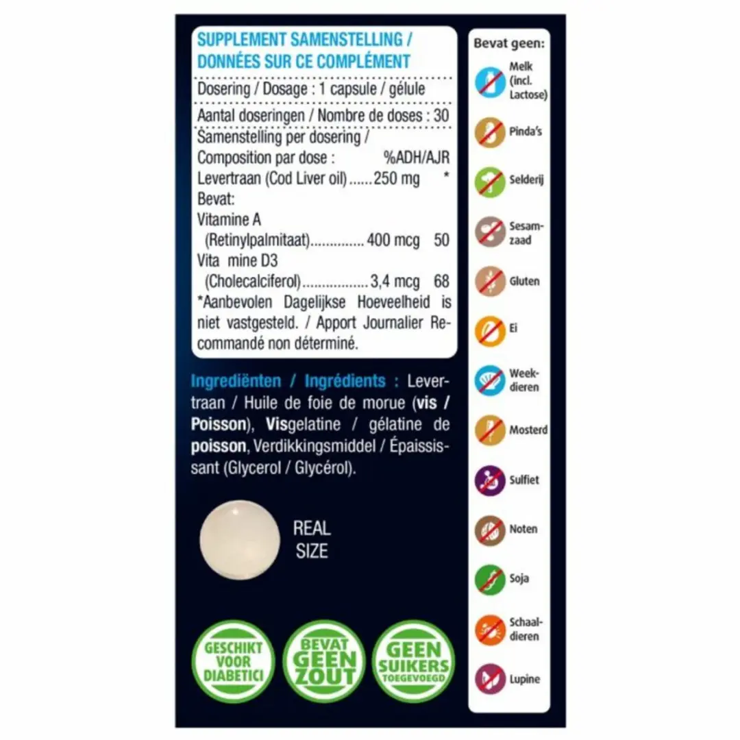 Lucovitaal IJslandse Levertraan - 120 Capsules