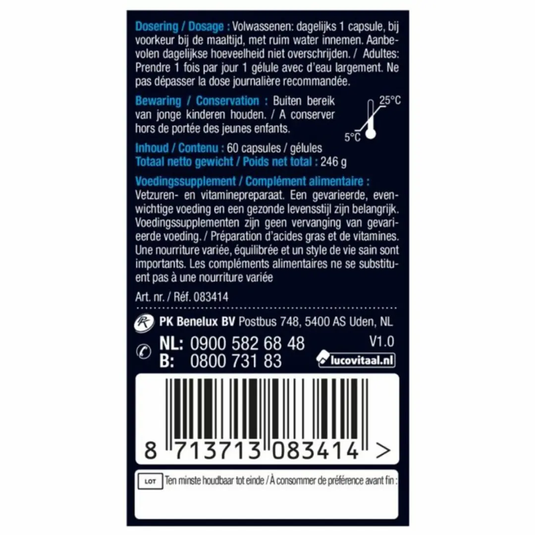 Lucovitaal IJslandse Levertraan - 120 Capsules