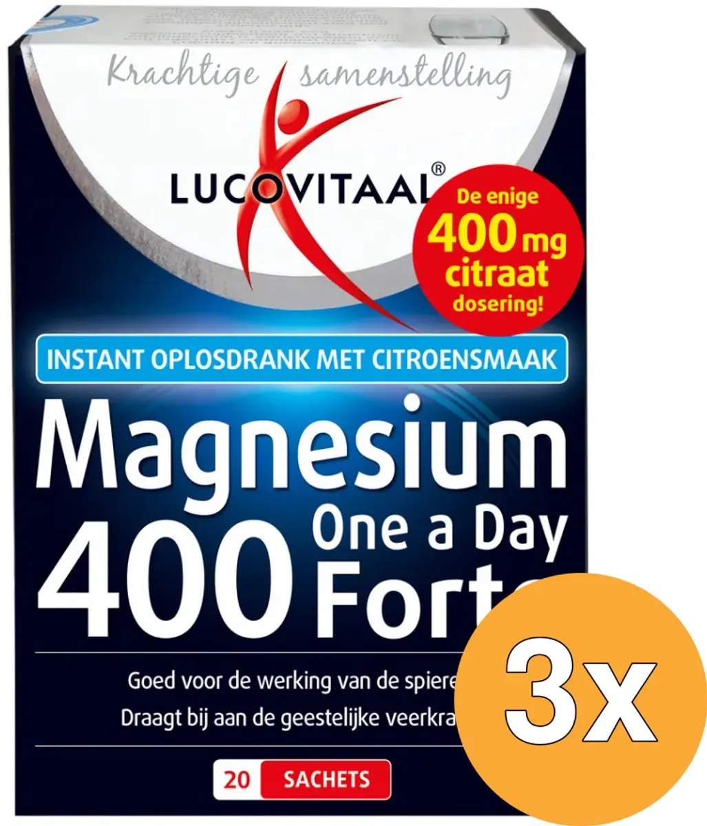 Lucovitaal Magnesium Citraat Poeder 20 Sachets