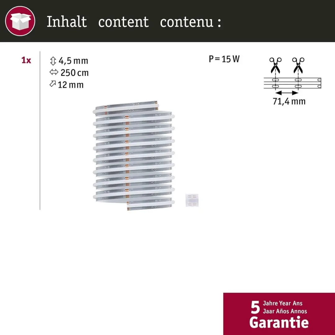 Paulmann MaxLED 500 RGBW LED-strip 2,5m