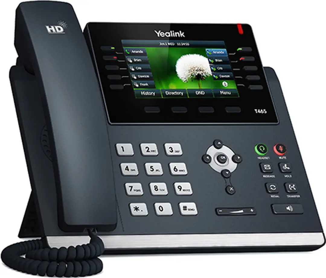 Yealink SIP-T46S IP Telefoon - 4.3" LCD - 16 Regels - Zwart - afbeelding 3 van 3