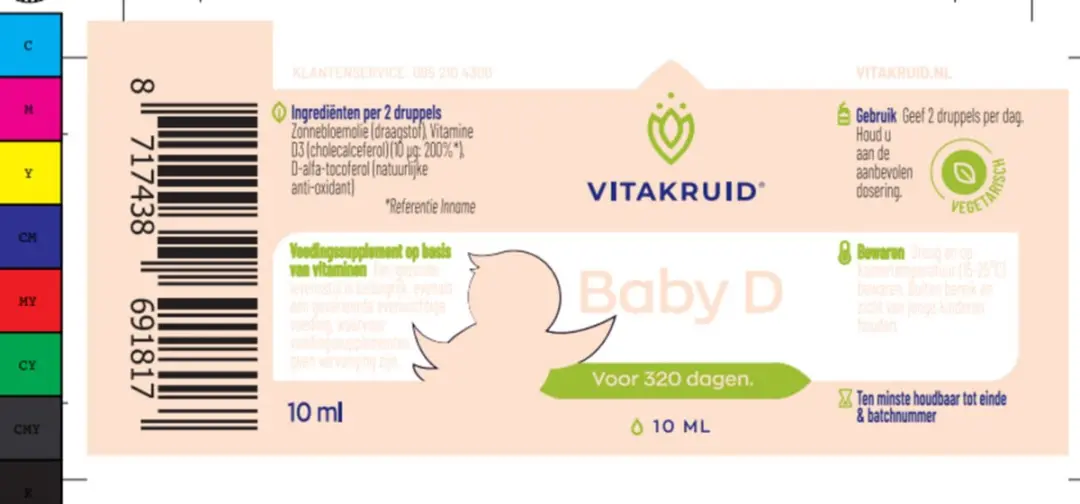Vitakruid Baby D 10ml