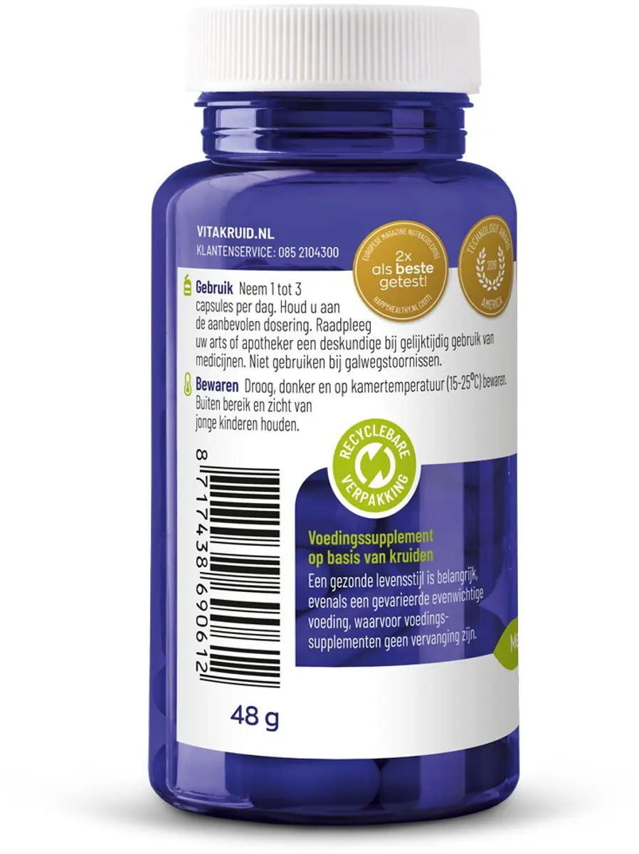 Vitakruid Curcuma C3-2X Vegicaps - 60 Stuks