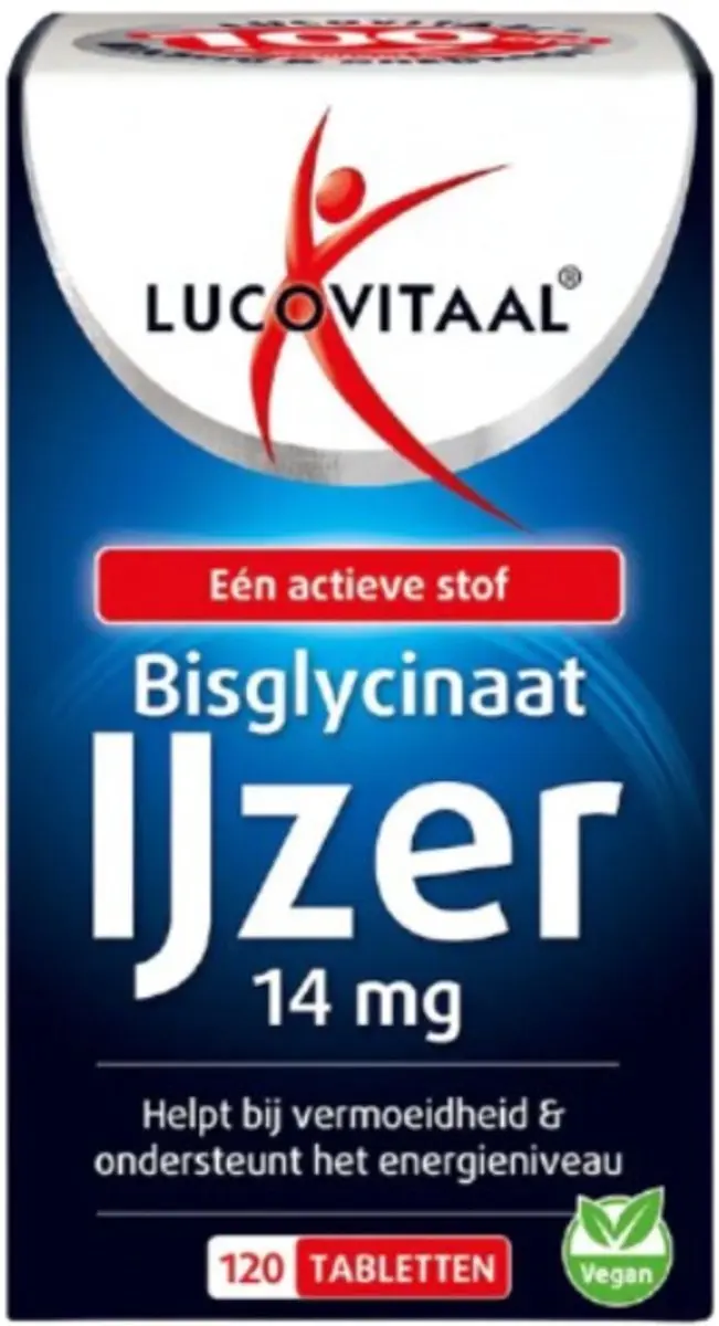 Lucovitaal IJzer Bisglycinaat 120 Tabletten
