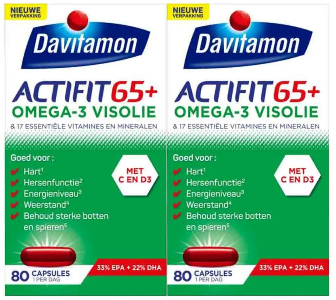 Davitamon Actifit 65+ Omega-3 Visolie