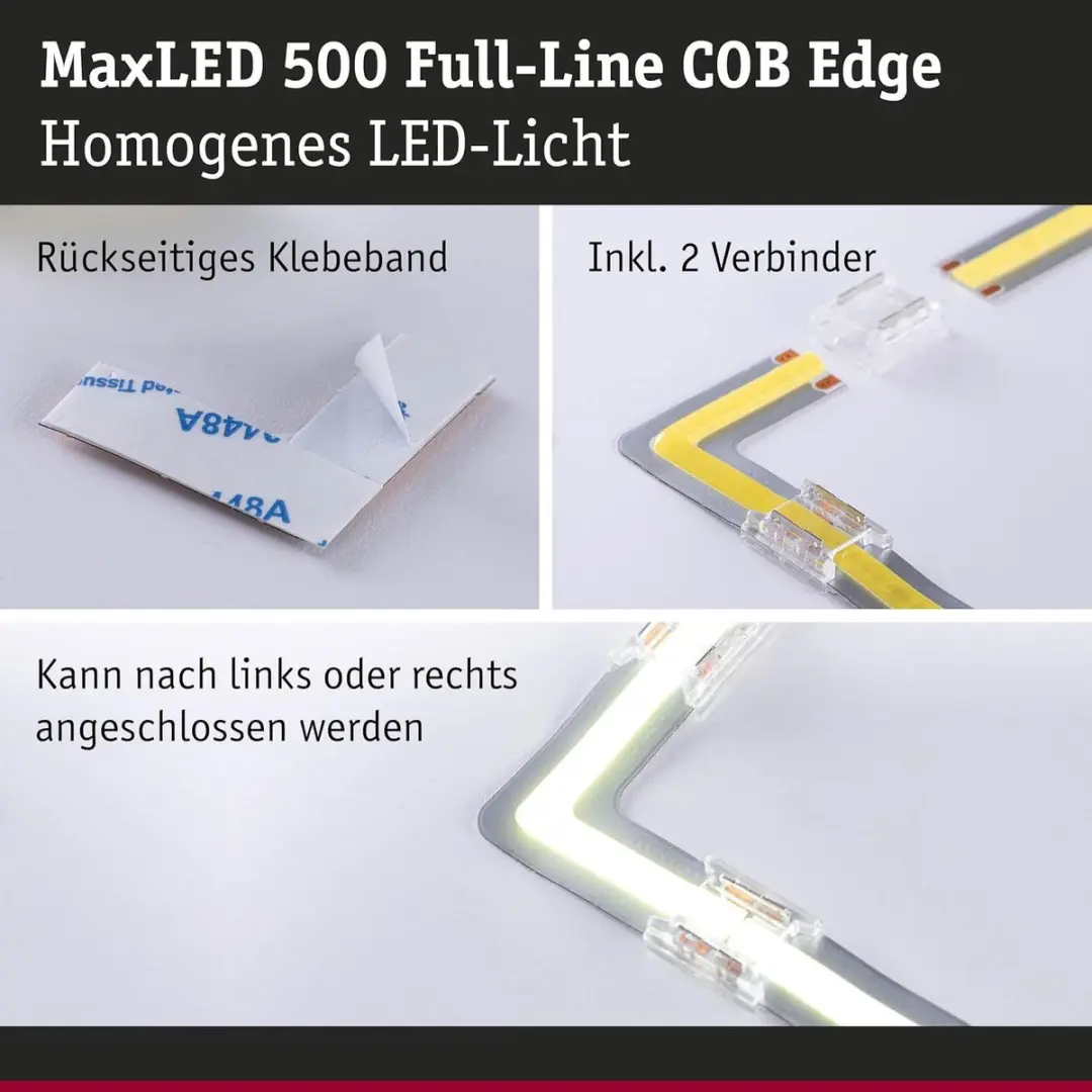 Paulmann 71113 MaxLED 500 COB LED-strip - Instelbaar wit