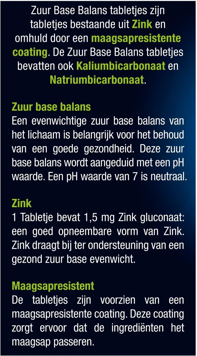 Lucovitaal Zuur Base Tabletten 50 Stuks