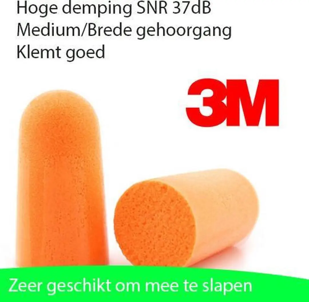 3M 1100 Oordoppen - Hoge demping - 40 Paar - Oranje