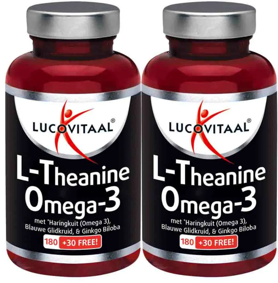 Lucovitaal L-theanine Omega 3 - 420 Capsules