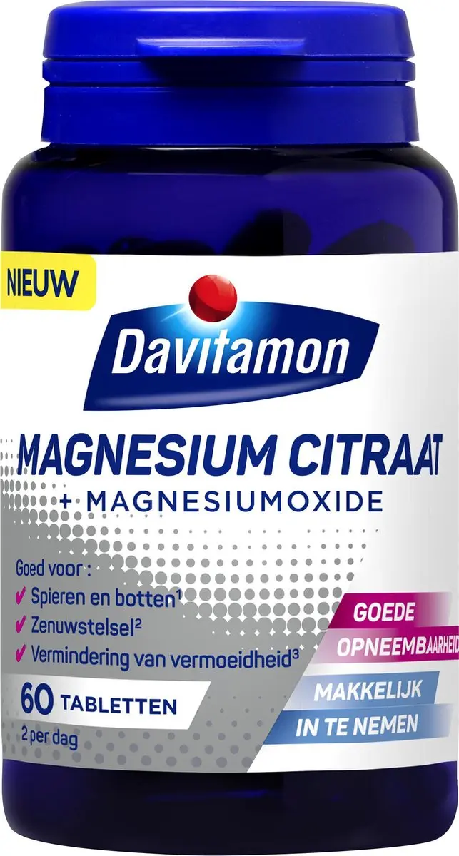 Davitamon Magnesiumcitraat 60 Tabletten