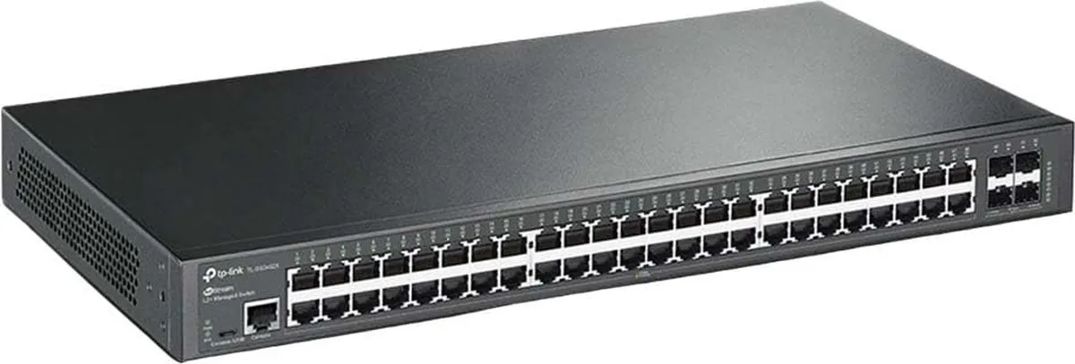 TP-Link TL-SG3452X Gigabit Switch - 48 Poorten Zwart - afbeelding 6 van 6