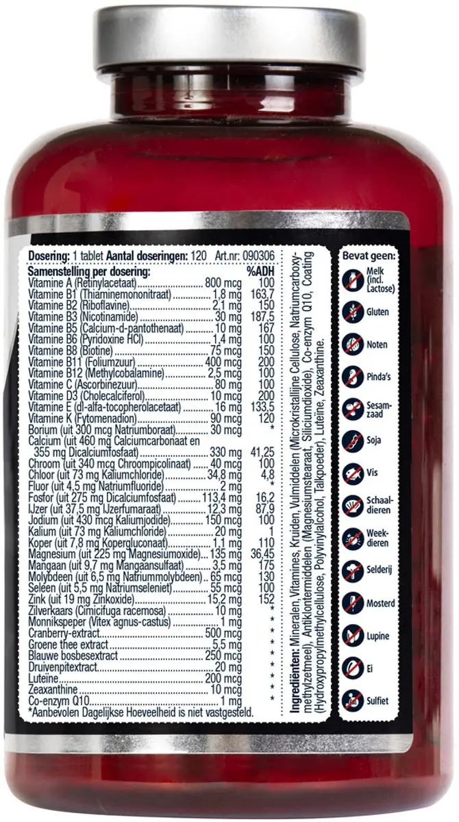 Lucovitaal Multi + Compleet Vrouw 120 Tabletten