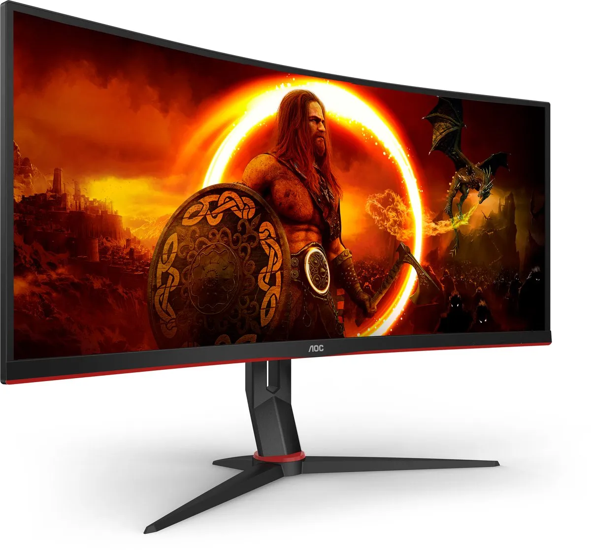 AOC CU34G2XP Curved Ultrawide Monitor 34 inch - 180Hz - HDR400