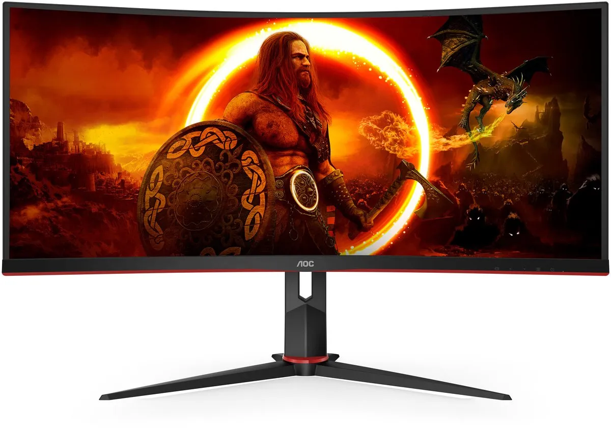 AOC CU34G2XP Curved Ultrawide Monitor 34 inch - 180Hz - HDR400