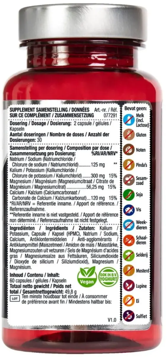 Lucovitaal Elektrolyten Suikervrij - 2x60 Capsules