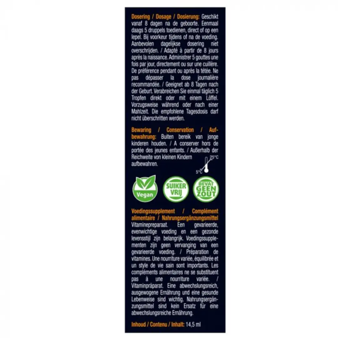 Lucovitaal Vitamine K1 & D3 Druppels Baby 14,5ml