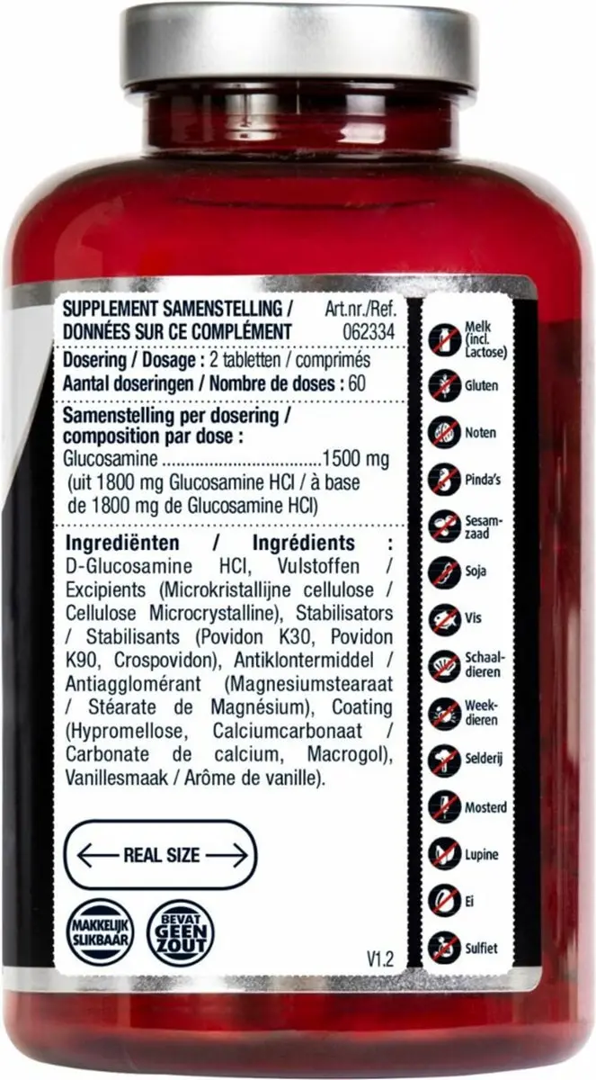 Lucovitaal Glucosamine Puur 1500mg - 360 Tabletten