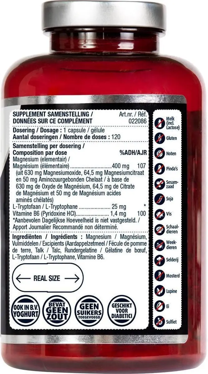 Lucovitaal Magnesium 400 met L-Tryptofaan - 360 capsules
