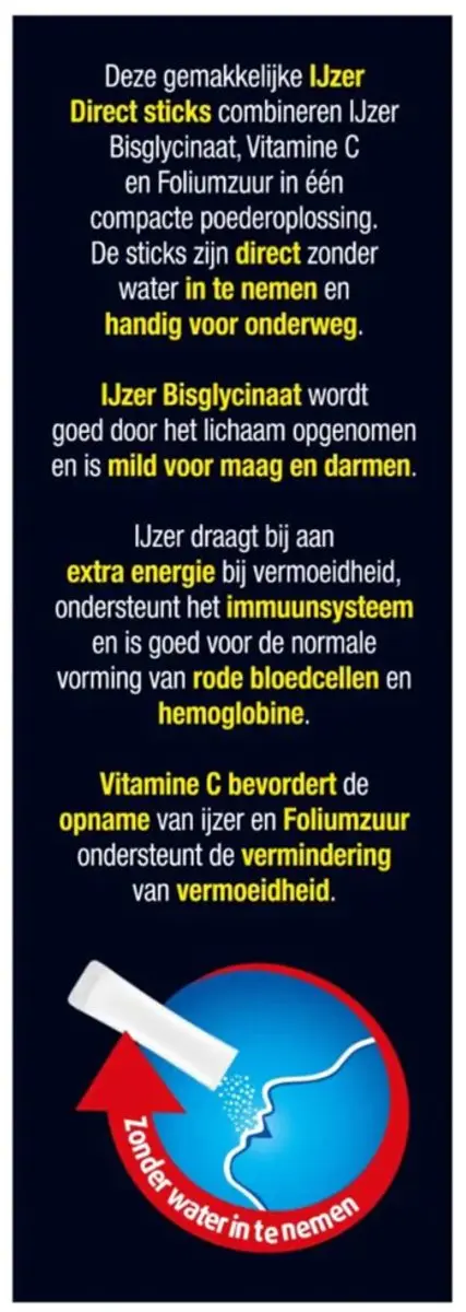 Lucovitaal IJzer Bisglycinaat Bosbessensmaak - 40g (2x20 Sachets)
