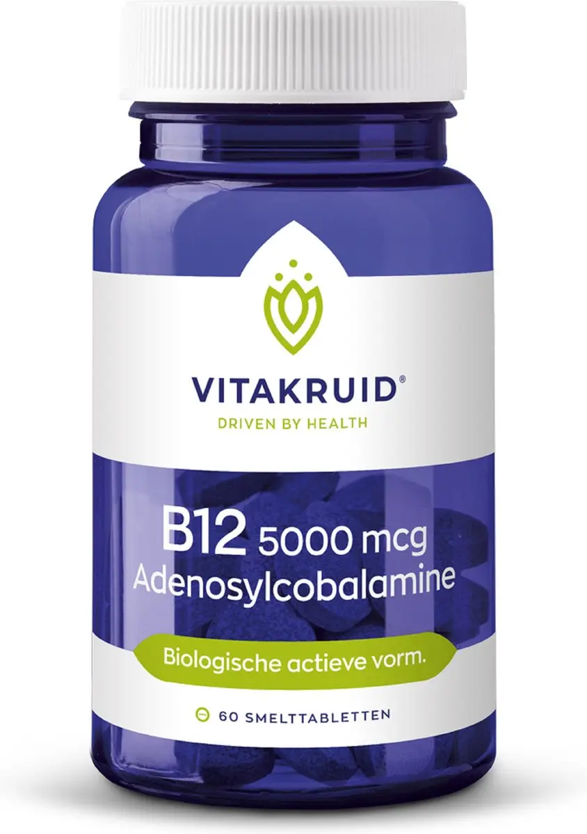 Vitakruid B12 Adenosylcobalamine 5000mcg Smelttabletten