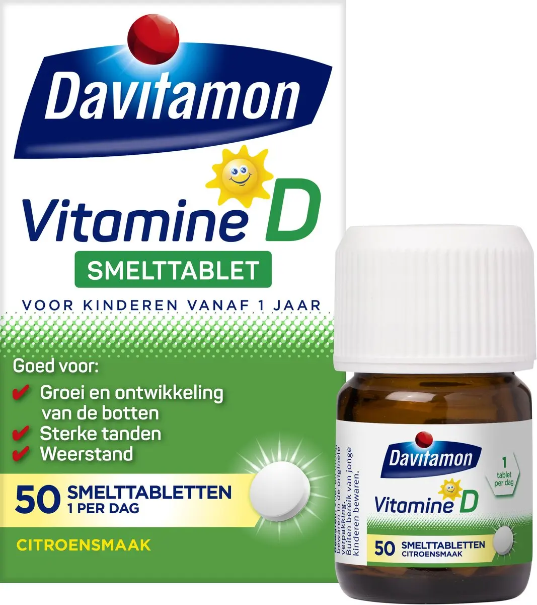 Davitamon Vitamine D Kinderen Smelttablet - 50 Stuks