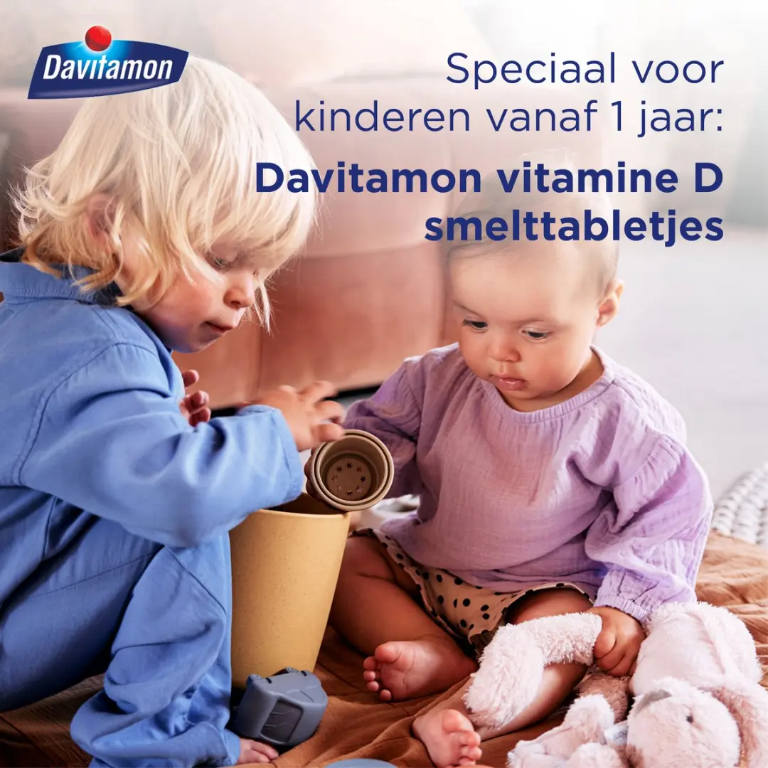 Davitamon Vitamine D Kinderen Smelttablet - 50 Stuks