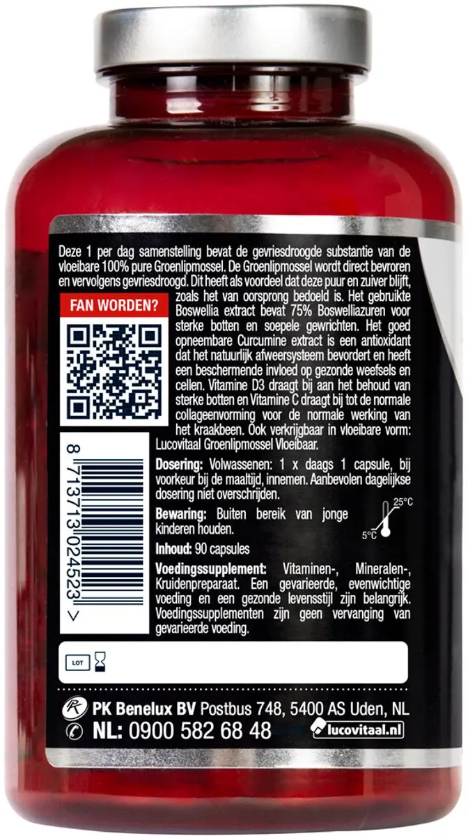 Lucovitaal Groenlipmossel Complex - 270 Capsules (3x90)