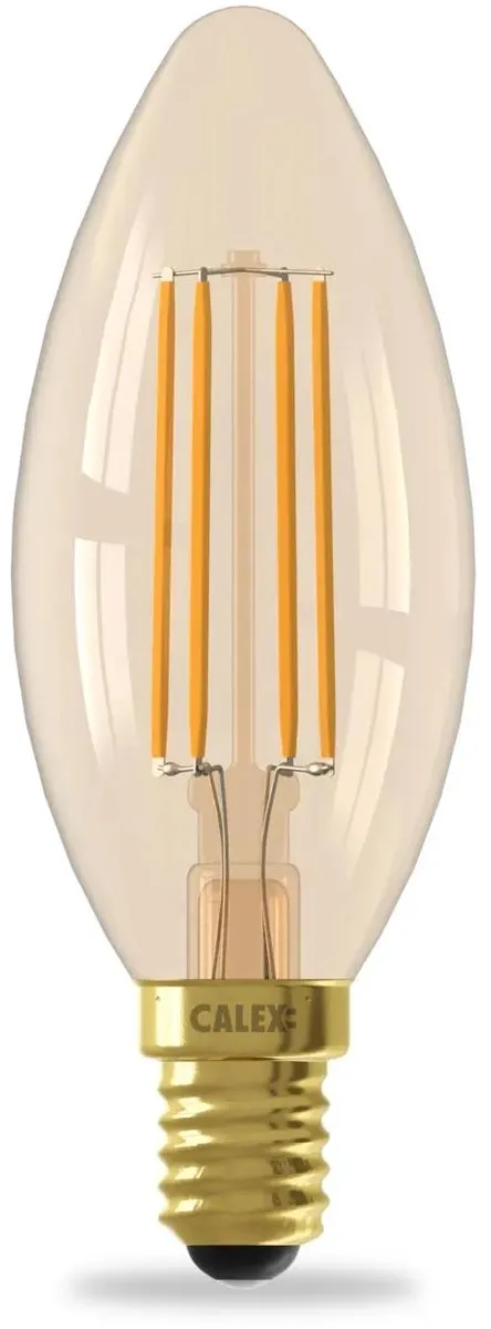 Calex Smart Filament LED Lamp E14 - 4.9W - Warm Wit - Goud