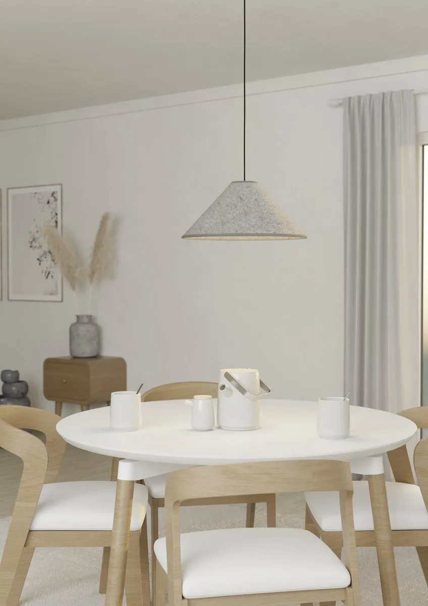 Eglo Alsager Hanglamp E27 Ø41cm - Zwart/Grijs