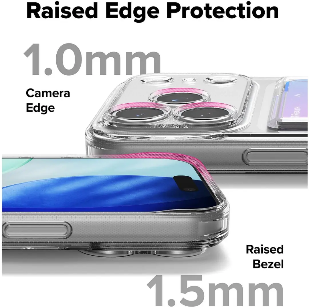 Ringke Fusion Card Hoesje iPhone 17 Pro - Transparant