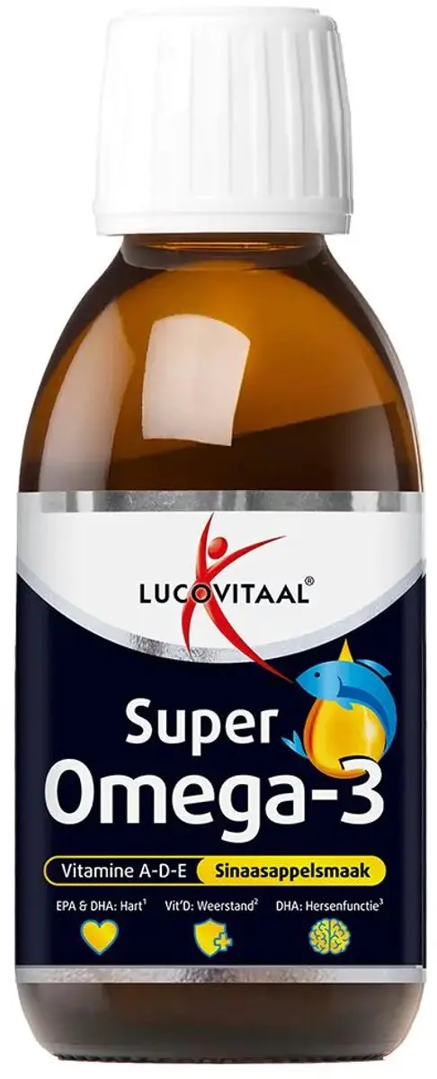 Lucovitaal Omega 3 Vloeibaar 250ml - 2x125ml Sinaasappelsmaak