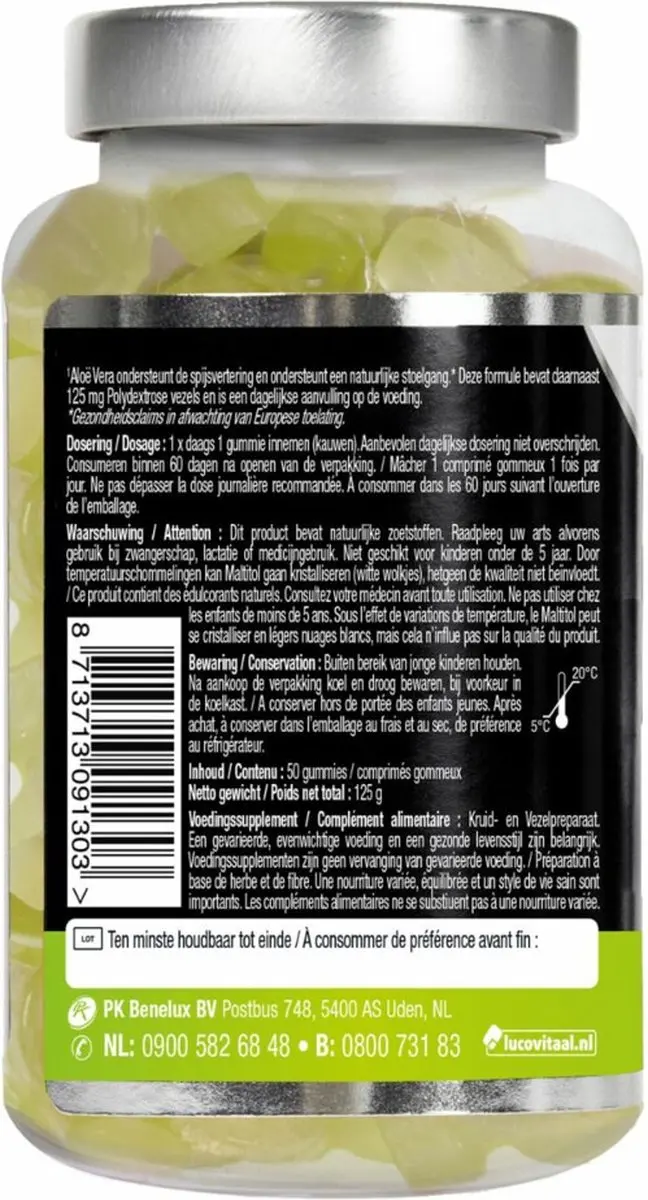 Lucovitaal Gummies Stoelgang 50 Stuks