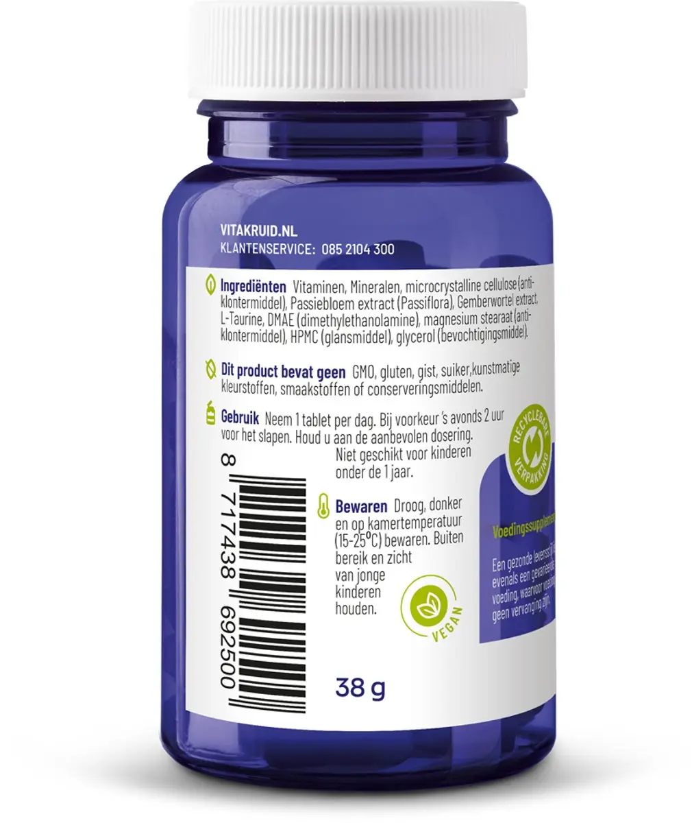 Vitakruid Vrouw Sport Multi Nacht 30 tabletten
