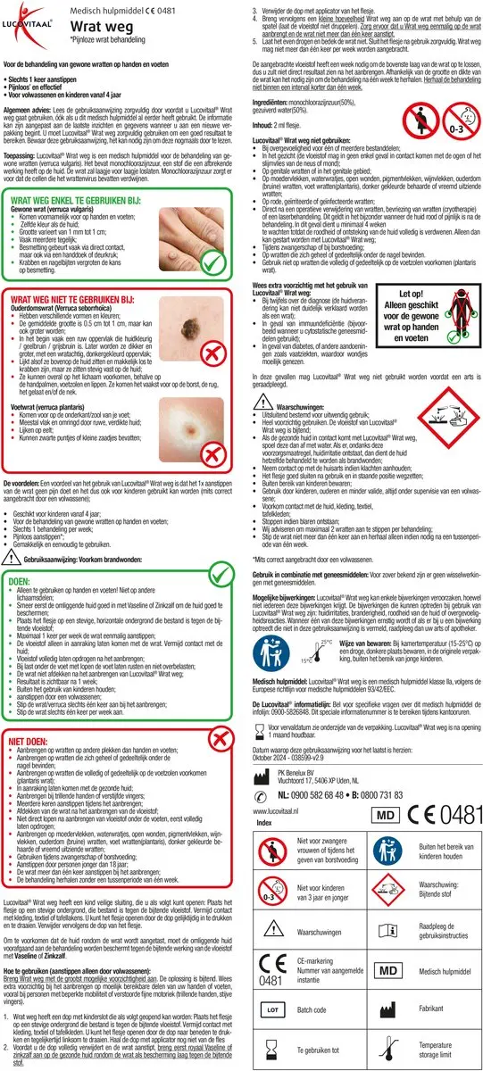 Lucovitaal Wrat Weg 2ml