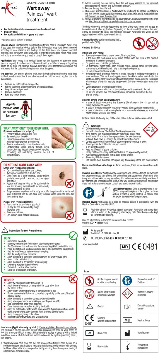 Lucovitaal Wrat Weg 2ml