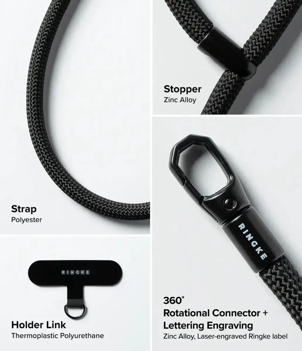 Ringke Holder Link & Flow Hand Strap P-Type - Blauw