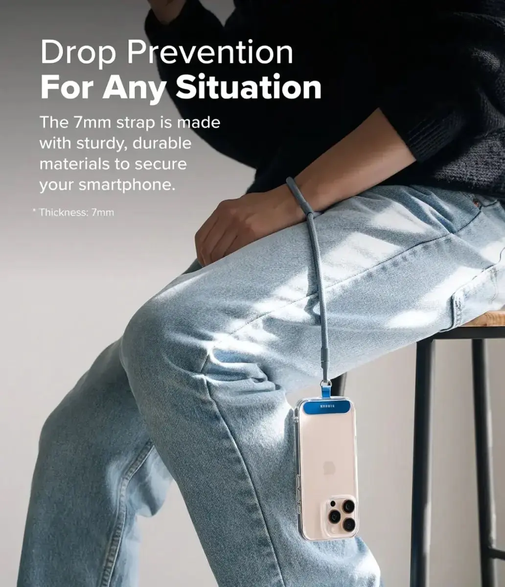Ringke Holder Link & Flow Hand Strap P-Type - Blauw