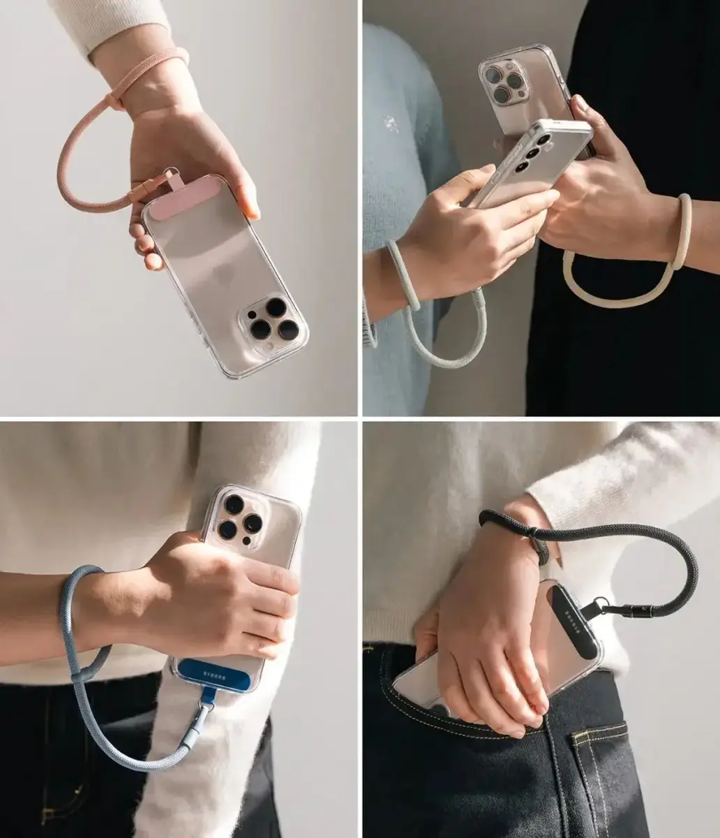 Ringke Holder Link & Flow Hand Strap P-Type - Blauw