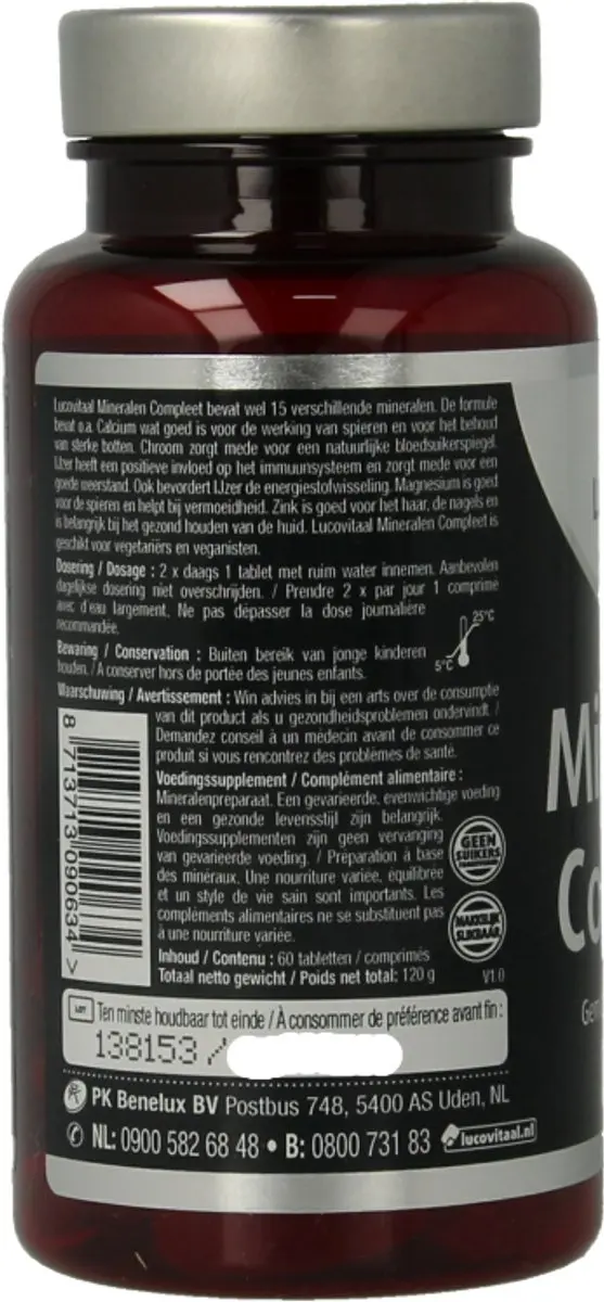 Lucovitaal Mineralen Compleet 60 Capsules